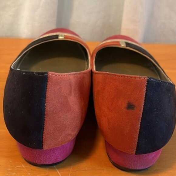 Liz Claiborne “Blake” suede color block flat shoe size 7.5 - Picture 9 of 10